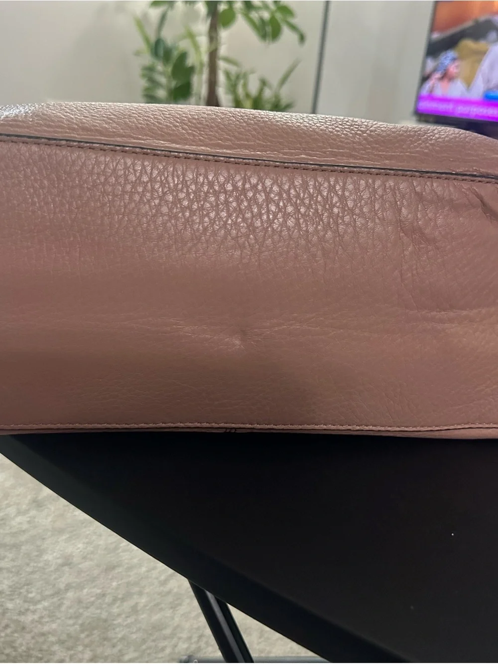 Vince Camuto Dusty Rose Soft Pebbled Leather Hobo Shoulder Bag